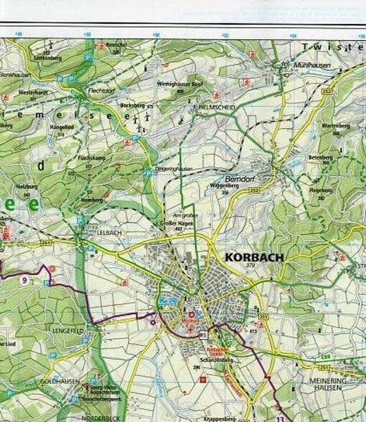 Sauerland - Diemelsee - Edersee 1 : 70 000