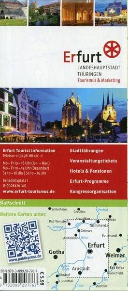 Rad- und Wanderkarte Erfurt und Umgebung 1:50 000