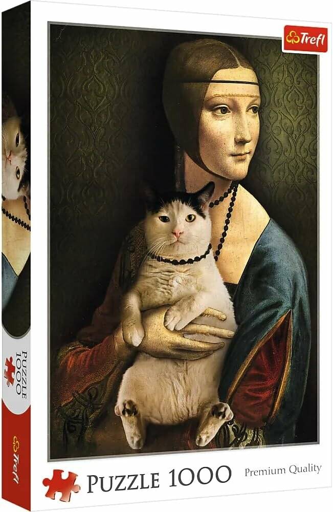 TREFL Puzzle Dame und Katze 1000 Teile