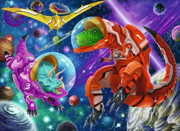Puzzle Ravensburger Weltall Dinos 200 Teile XXL