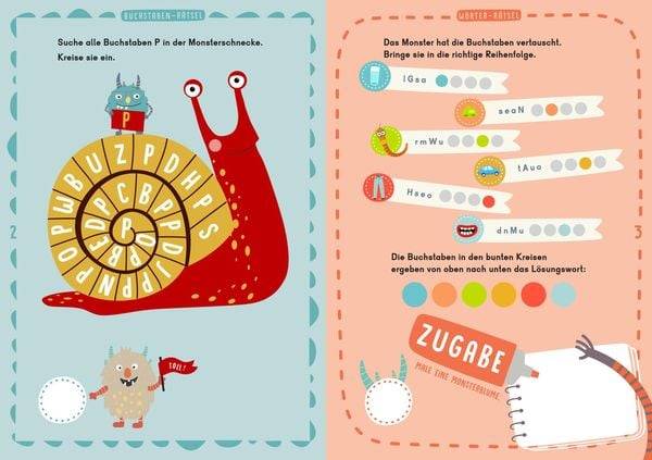 Leserätsel für mutige Kinder - Die Monster sind los! - ab 6 Jahren