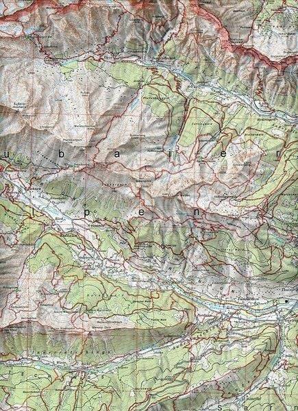 DAV Alpenvereinskarte 31/3 Brennerberge 1 : 50 000 Wegmarkierungen