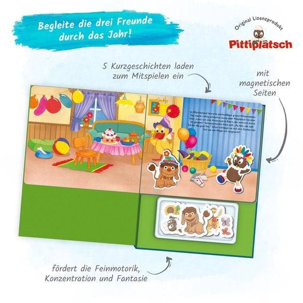 Trötsch Unser Sandmännchen Magnet-Spielbuch Pittiplatsch Pappenbuch mit Magneten
