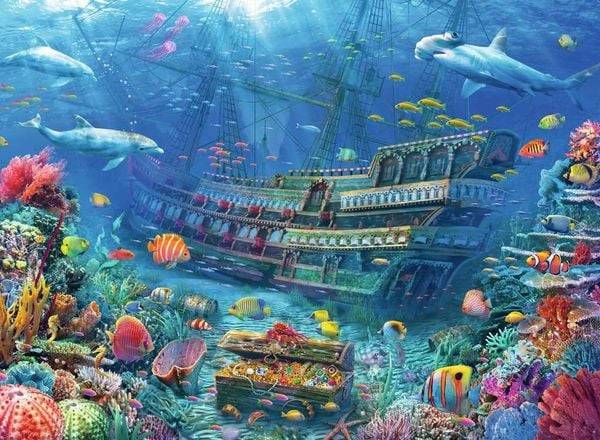 Puzzle Ravensburger Versunkenes Schiff 200 Teile XXL