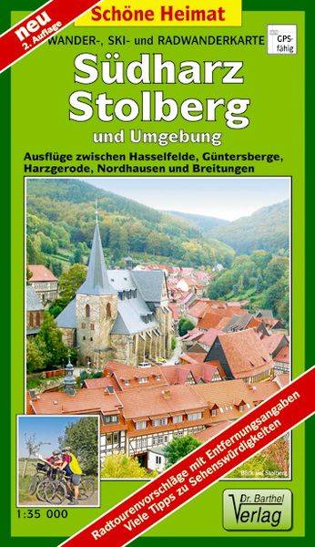 Südharz, Stolberg und Umgebung 1 : 35 000. Radwander-und Wanderkarte