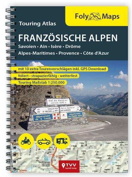FolyMaps Touring Atlas Französische Alpen 1:250.000