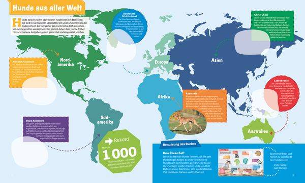 WAS IST WAS Stickerheft Hunde