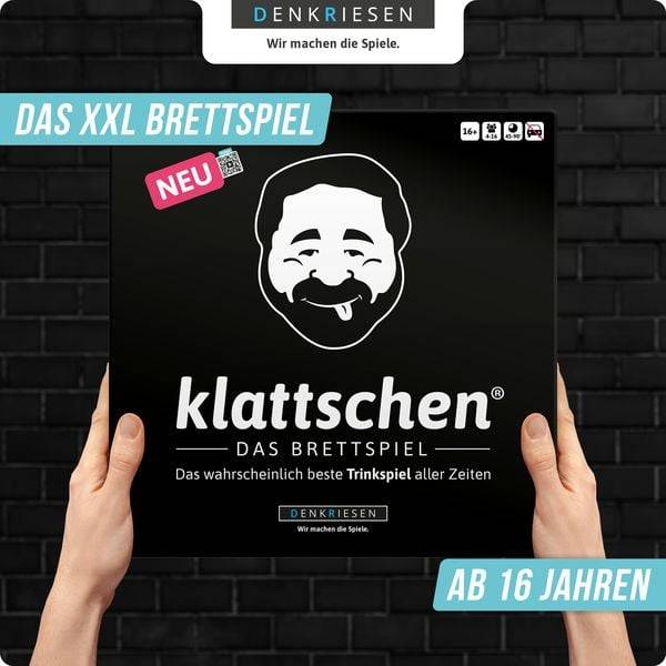 DENKRIESEN - klattschen® - Trinkspiel - DAS BRETTSPIEL "Das wahrscheinlich beste Trinkspiel aller Zeiten"