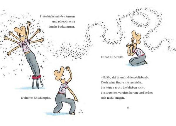 Als Papas Haare Ferien machten