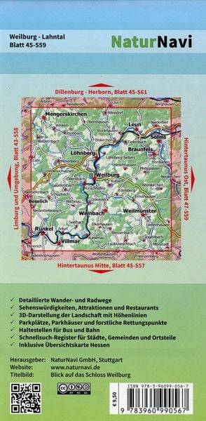 Weilburg - Lahntal 1 : 25 000, Blatt 45-559