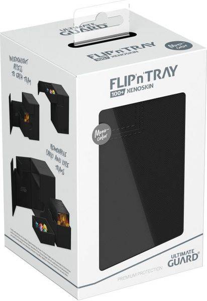ULTIMATE GUARD Flip`n`Tray 100+ XenoSkin Monocolor Schwarz
