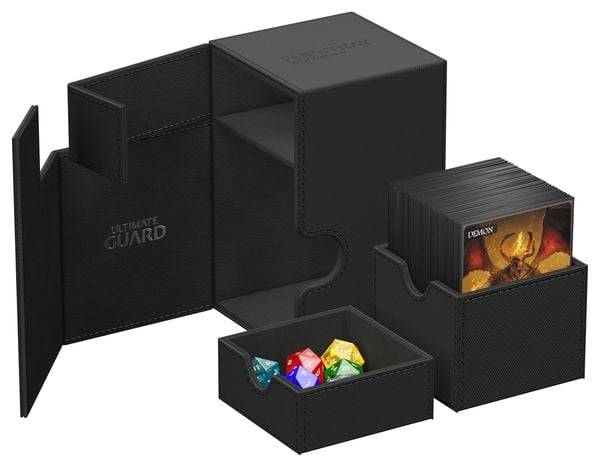 ULTIMATE GUARD Flip`n`Tray 100+ XenoSkin Monocolor Schwarz