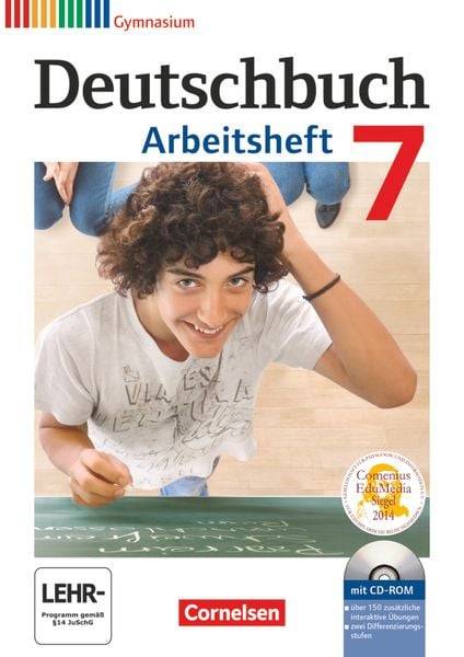 Deutschbuch Gymnasium - 2013 - 7. Klasse - Arbeitsheft mit Lösungen und CD-ROM