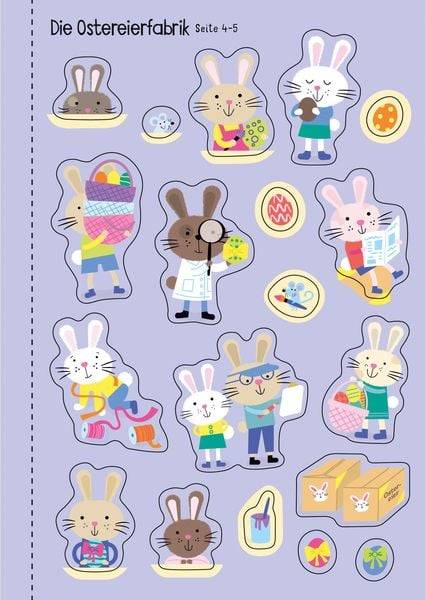 Mein Immer-wieder-Stickerbuch: Die Häschen feiern Ostern