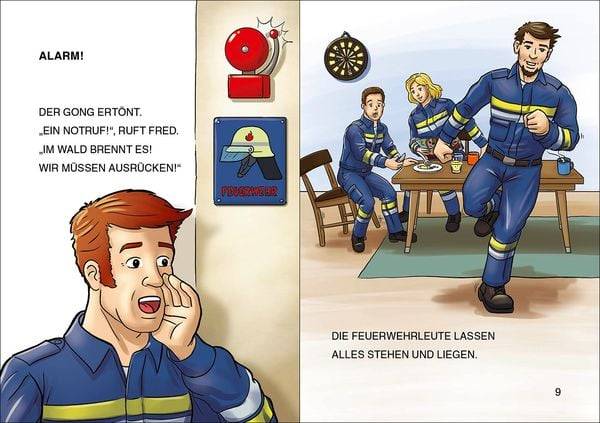 Leselöwen 1. Klasse - Achtung, Feuerwehr im Einsatz! (Großbuchstabenausgabe)