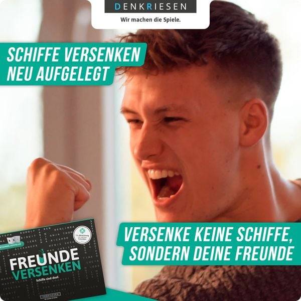 DENKRIESEN - FREUNDE VERSENKEN® "Schiffe sind doof" - Schiffe versenken neu aufgelegt