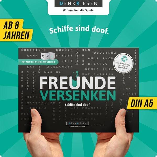 DENKRIESEN - FREUNDE VERSENKEN® "Schiffe sind doof" - Schiffe versenken neu aufgelegt
