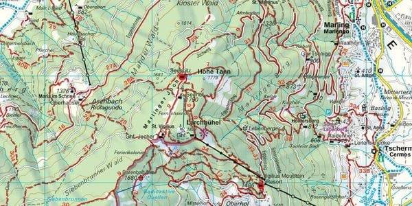 Meran und Umgebung 1 : 25 000