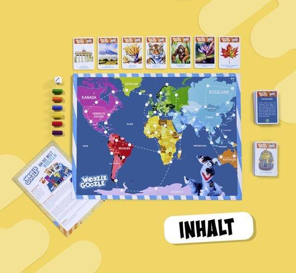 Noris 606102072 - Toggo, Woozle Goozle Um die Welt woozeln! Quiz-Reise um die Welt, Lernspiel