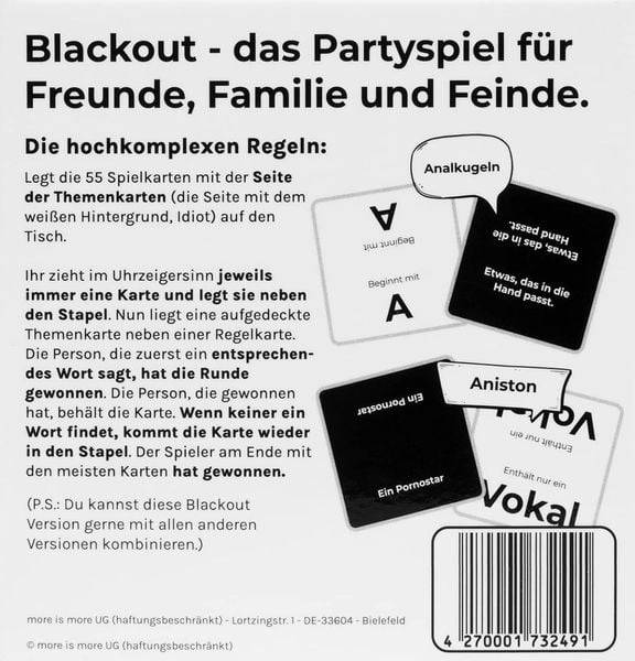 More is more - Blackout - White Edition