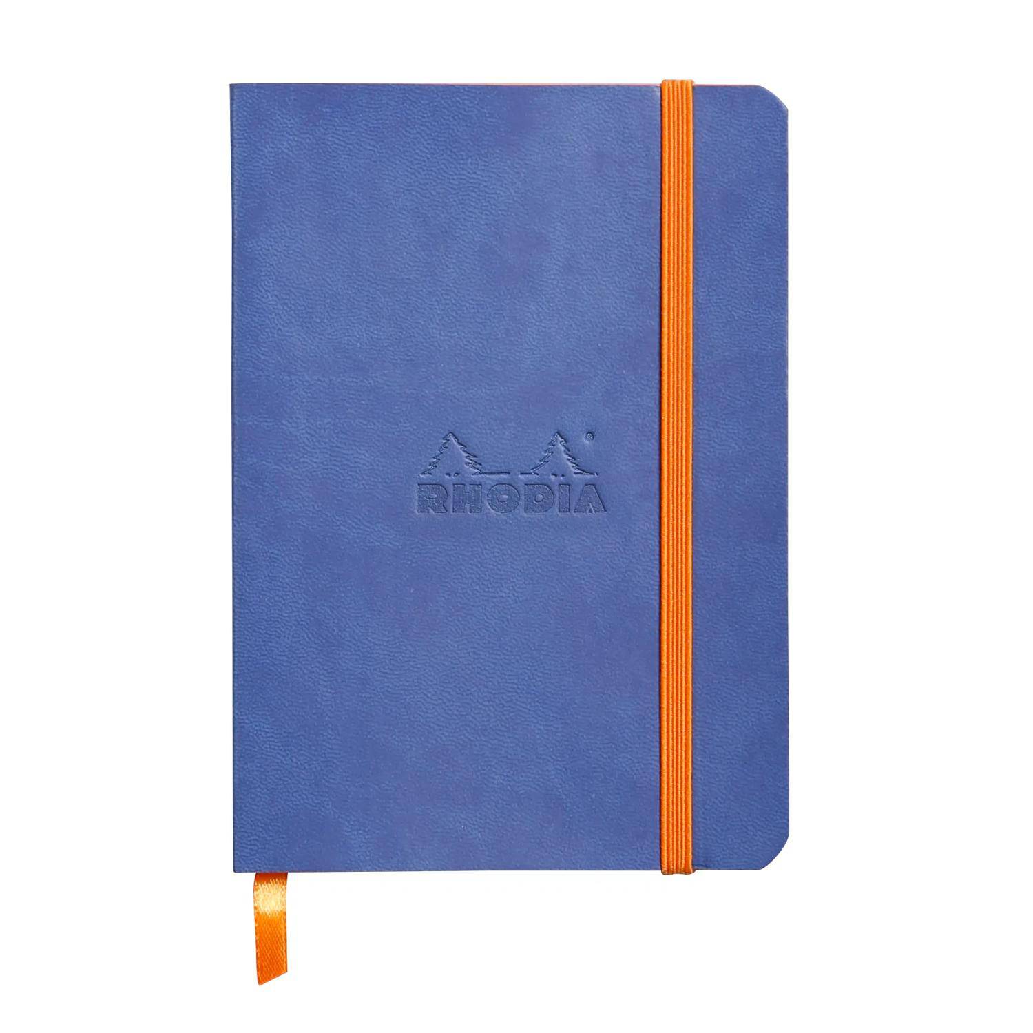 Rhodia flexibles Notizbuch A6 72 Bl dot/punktkariert, Papier 90g, Saphir 117358C