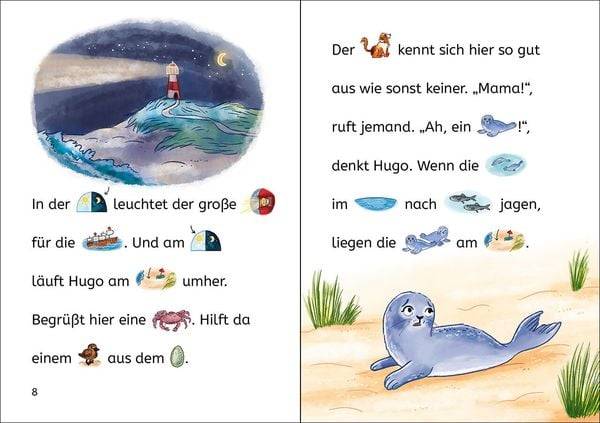 Bildermaus - Sina Seehund hilft ihrem Freund