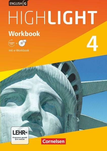 English G Highlight Band 4: 8. Schuljahr - Hauptschule - Workbook mit e-Workbook und Audios online