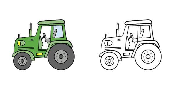 Mein allererstes dickes Malbuch (Traktor)