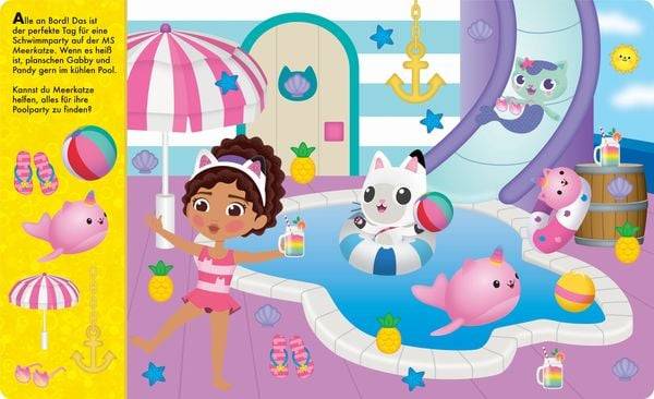 Gabby's Dollhouse - Verrückte Such-Bilder - Wimmelbuch - Pappbilderbuch mit wattiertem Umschlag