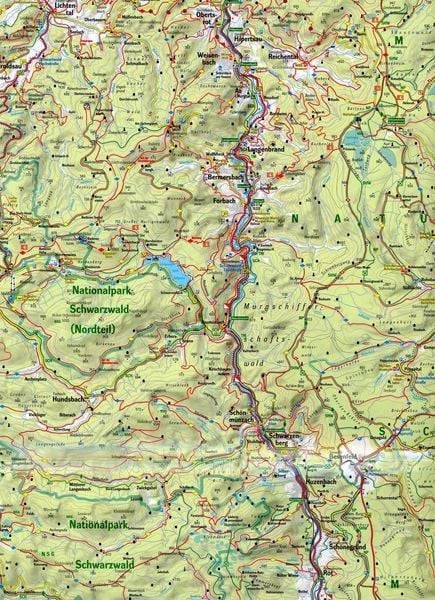 Nördlicher Schwarzwald 1:75 000 Wanderkarte