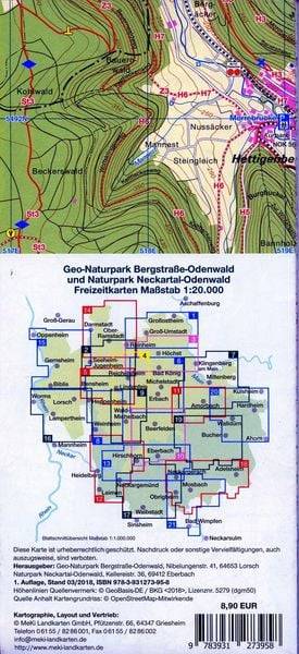 Fränkischer Odenwald - Madonnenländchen 1:20.000