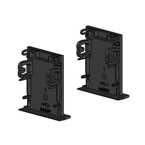 LTS Licht&Leuchten Enddeckel (VE2) LK-Z 045.2 schwarz