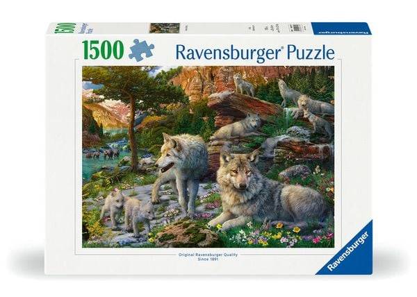 Ravensburger 12000719 - Wolfsrudel im Frühlingserwachen