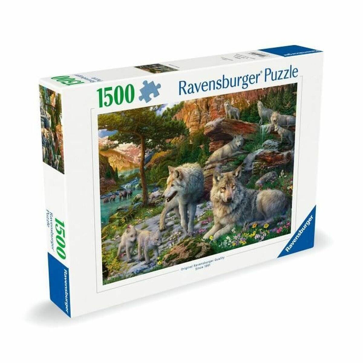 RAVENSBURGER Puzzle Vlci na jař e 1500 dílků