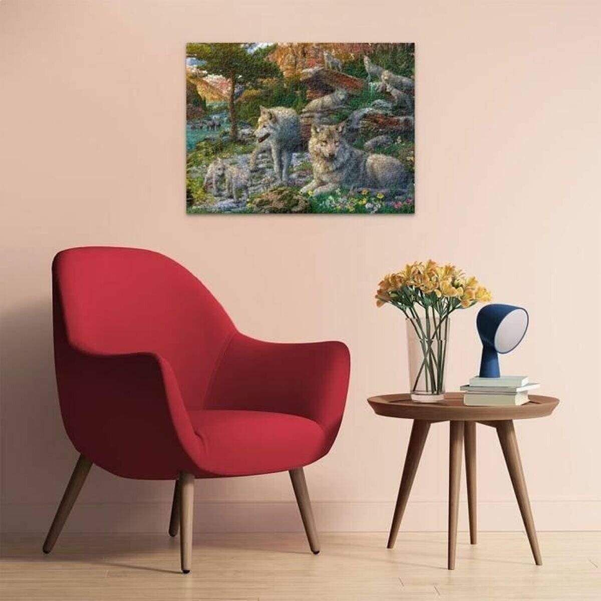 RAVENSBURGER Puzzle Vlci na jař e 1500 dílků