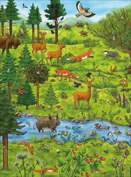 Das große Wimmelbuch der Tiere