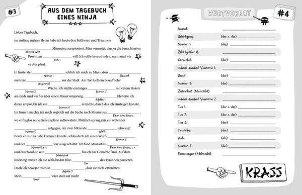 Verrückte Lücken - Total maskierte Ninjageschichten