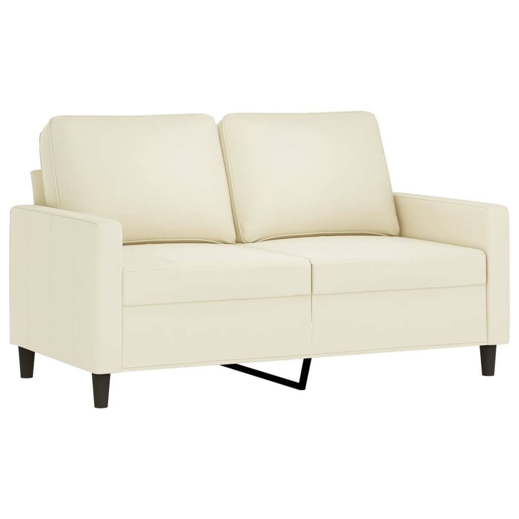 vidaXL 4-tlg. Sofagarnitur Creme Samt