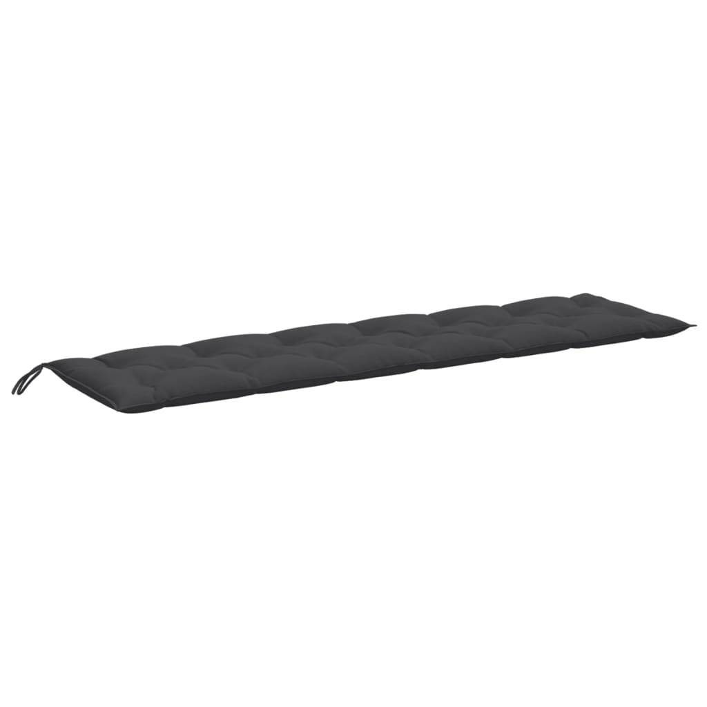 vidaXL Gartenbank-Auflage Melange Anthrazit 200x50x7 cm Stoff