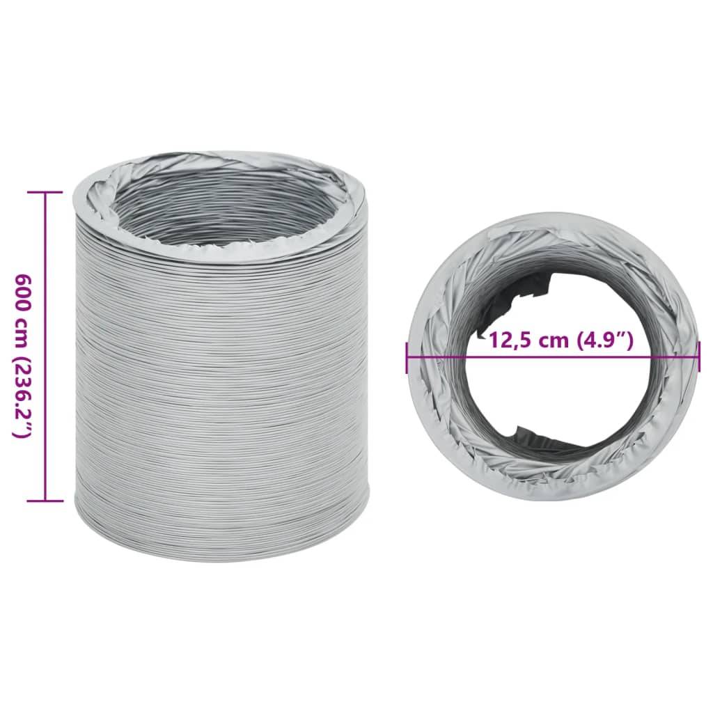 vidaXL Abluftschlauch PVC 6 m Ø12,5 cm