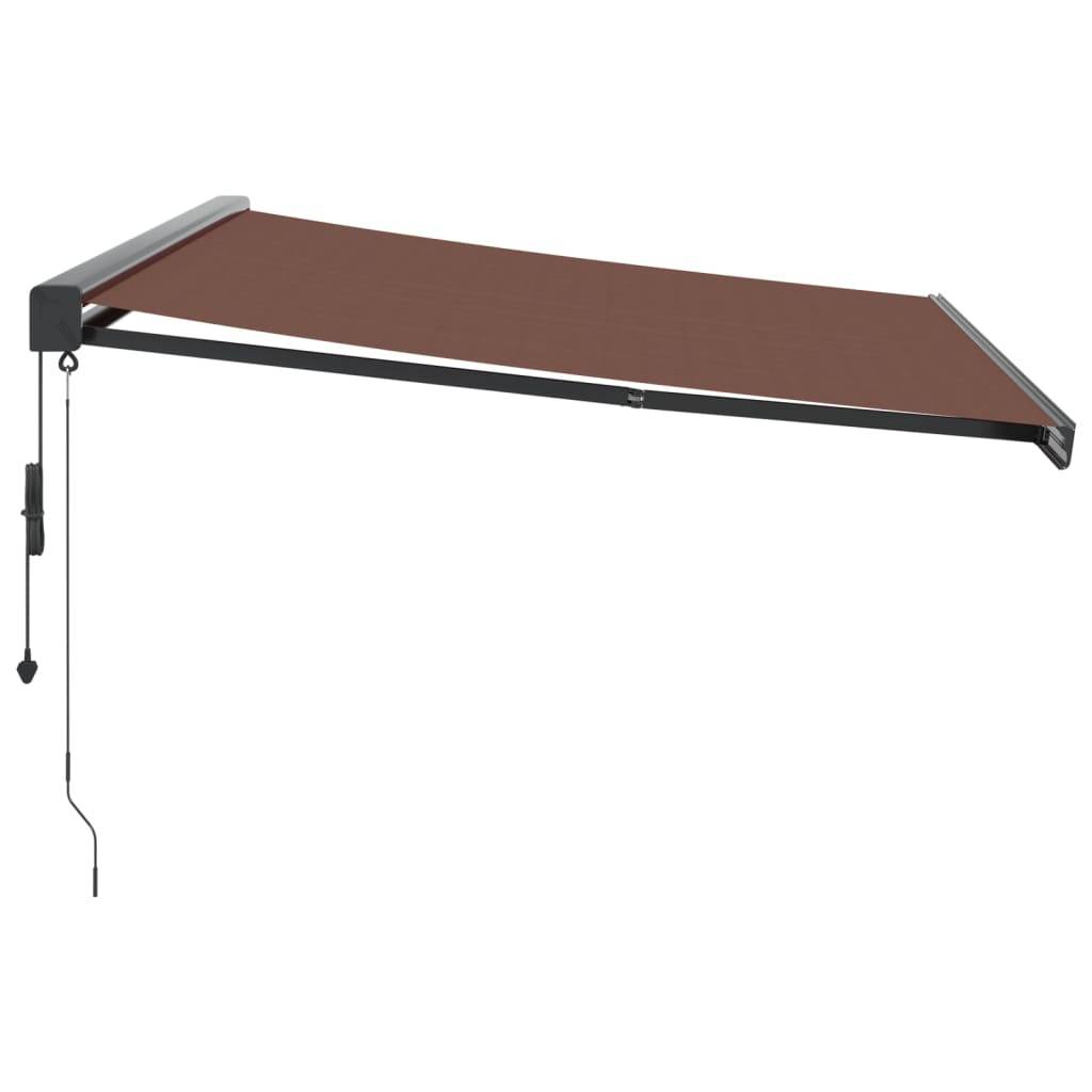 vidaXL Markise Automatisch Braun 450x300 cm
