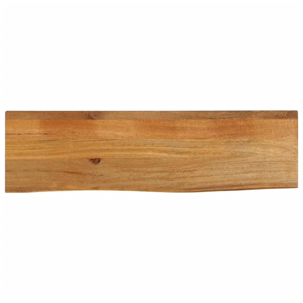 vidaXL Tischplatte mit Baumkante 120x40x3,8 cm Massivholz Mango