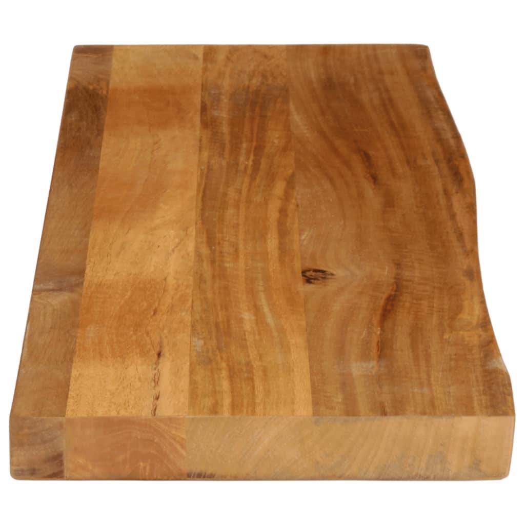 vidaXL Tischplatte mit Baumkante 120x40x3,8 cm Massivholz Mango