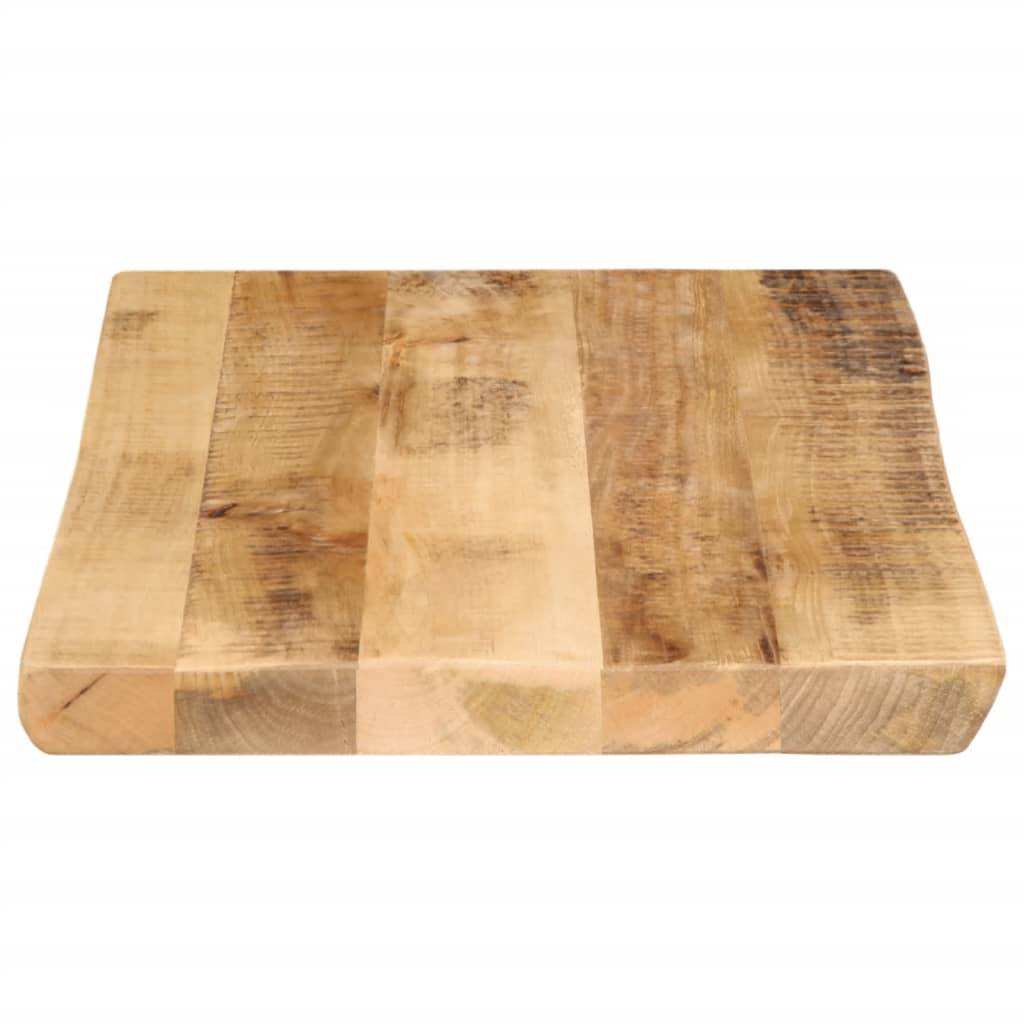 vidaXL Tischplatte mit Baumkante 70x40x3,8 cm Raues Mango Massivholz