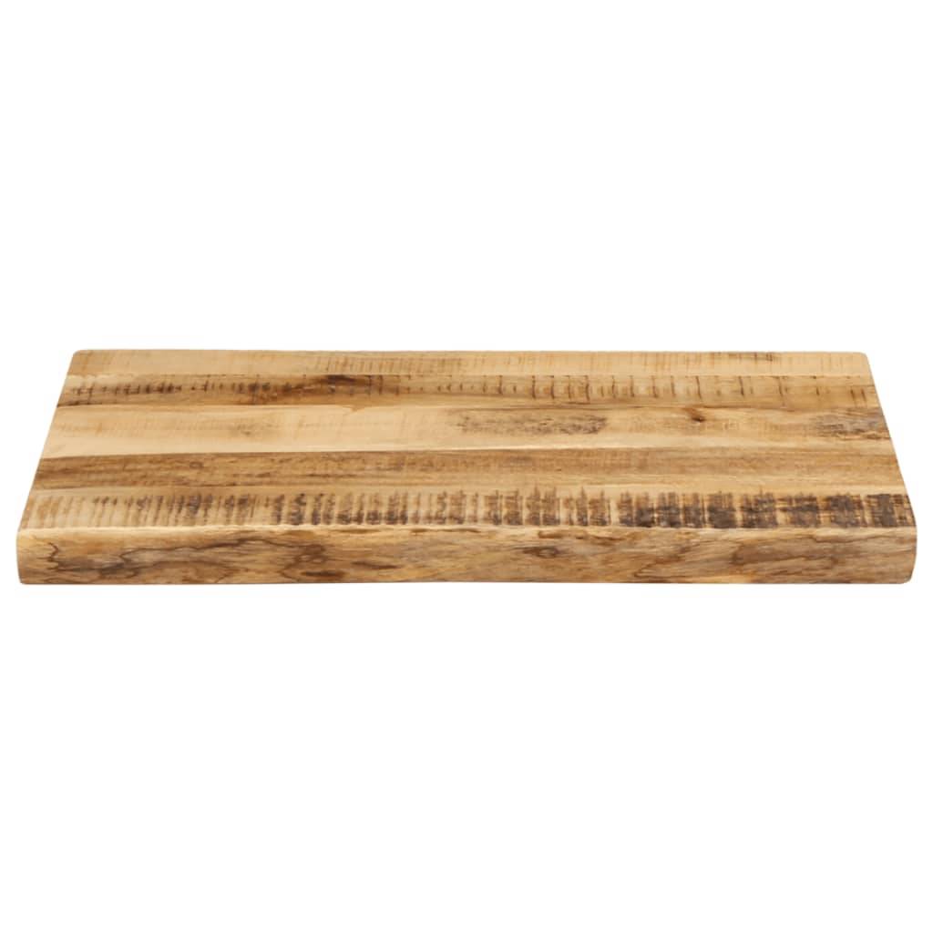 vidaXL Tischplatte mit Baumkante 70x40x3,8 cm Raues Mango Massivholz