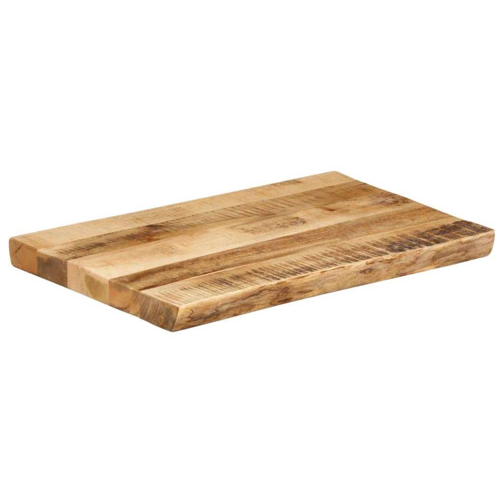 vidaXL Tischplatte mit Baumkante 70x40x3,8 cm Raues Mango Massivholz
