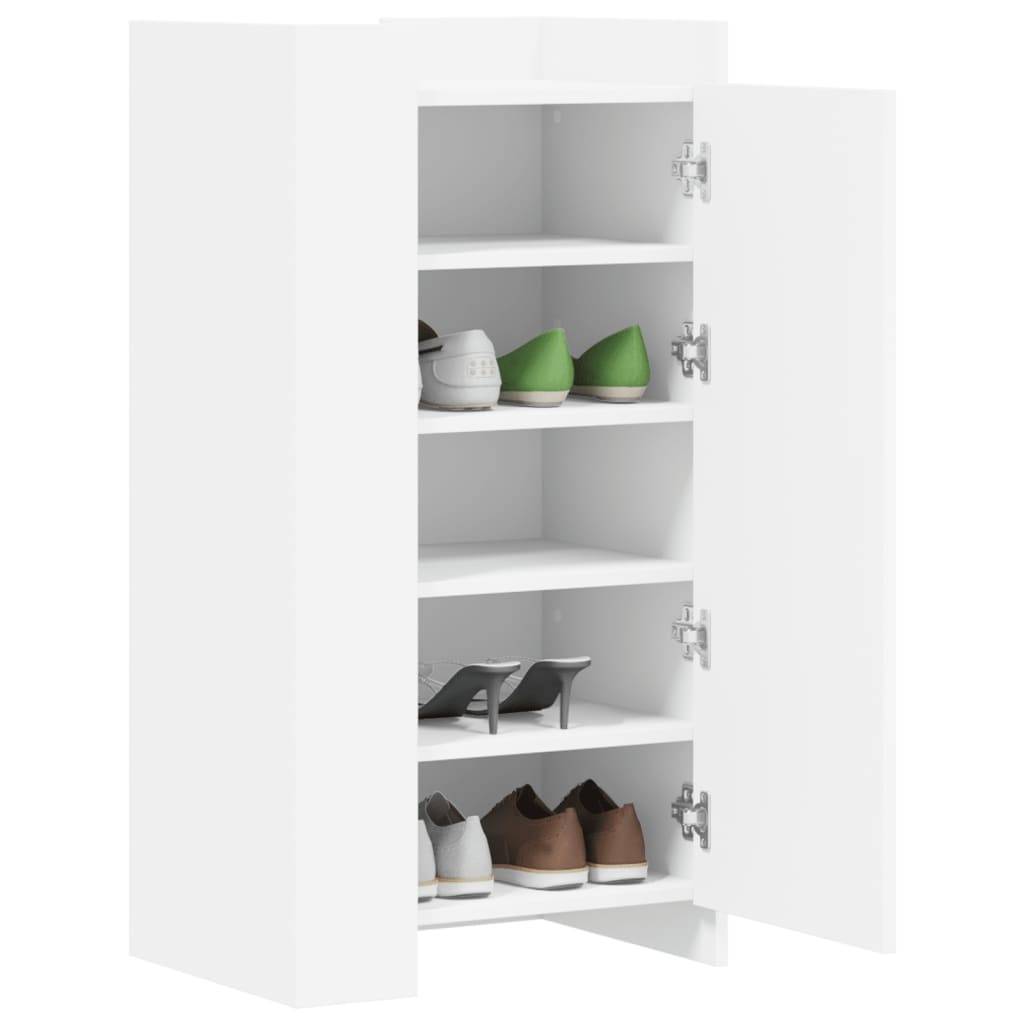 vidaXL Schuhschrank Weiß 52x37,5x100 cm Holzwerkstoff