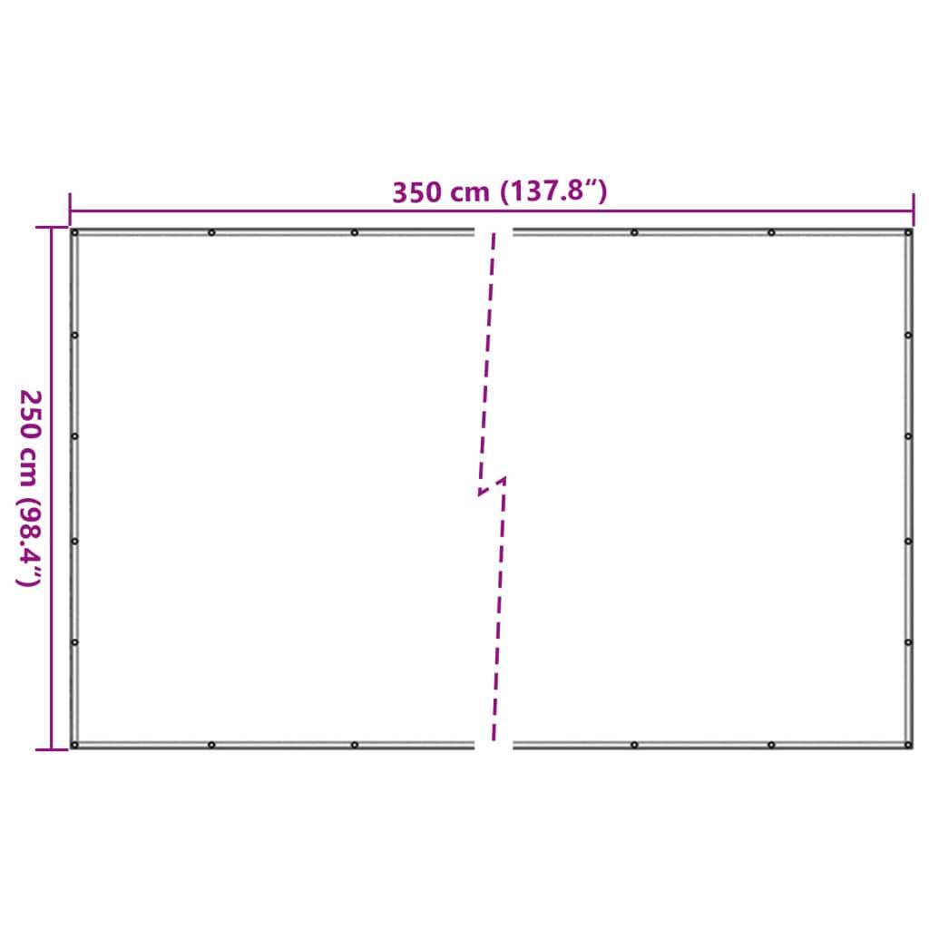 vidaXL Anhängernetz Grün 2,5x3,5 m HDPE