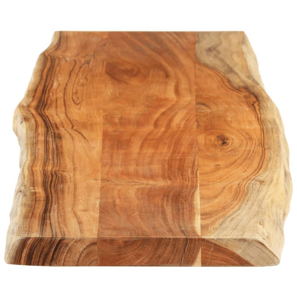 vidaXL Tischplatte 180x40x3,8cm Rechteckig Massivholz Akazie Baumkante