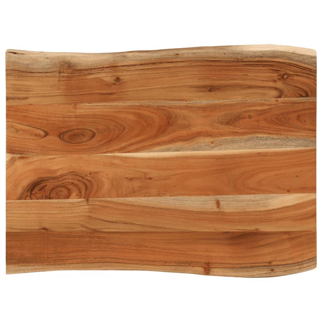 vidaXL Tischplatte 70x60x3,8 cm Rechteckig Massivholz Akazie Baumkante